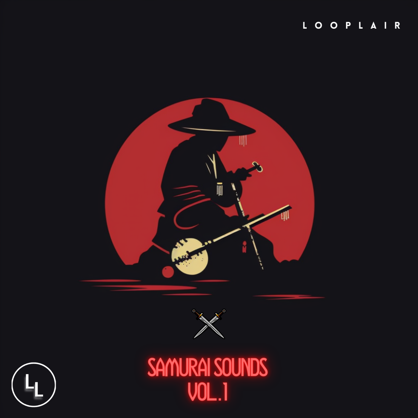 SAMURAI SOUNDS VOL.1 - Ethnic/Trap Melodies - red and black cover
